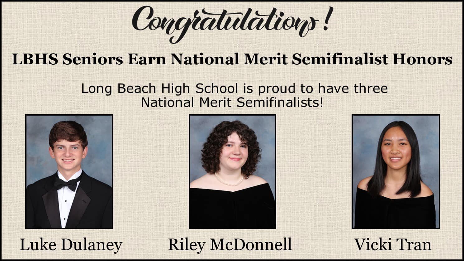 LBHS Has Three National Merit Semifinalists, Two Commended Students ...